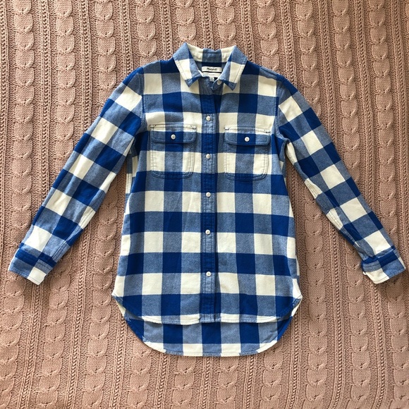 EUC Madewell Classic Flannel - Picture 1 of 2